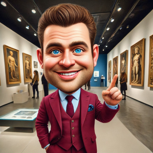 Художественный портрет работника музея в классическом стиле