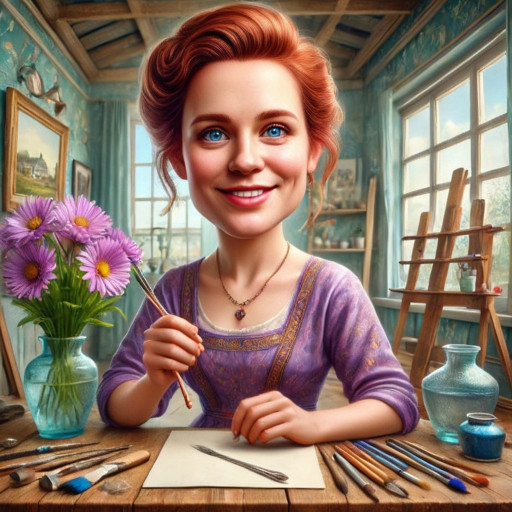 Шарж на домохозяйку