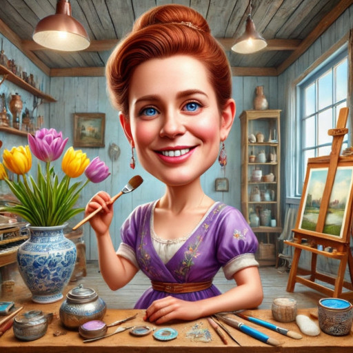 Шарж на домохозяйку