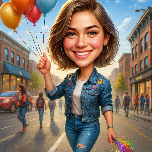 Примеры применения ИИ портретов на День молодежи