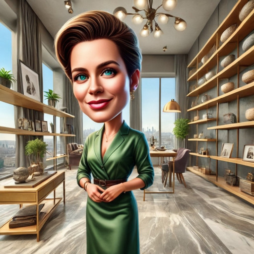 Шарж на домохозяйку