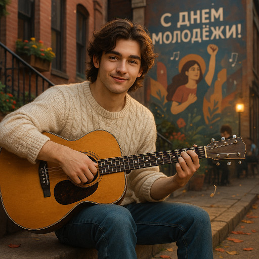 Коллекция ИИ шаржей молодежи к празднику