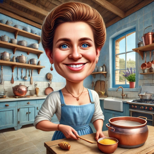 Шарж на домохозяйку