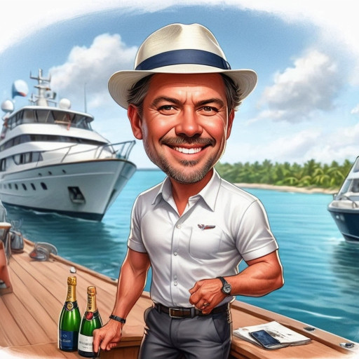 Пример использования карикатур в качестве подарка и элемента дизайна интерьера