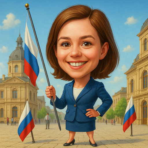 ИИ-шарж главы муниципалитета в официальной обстановке