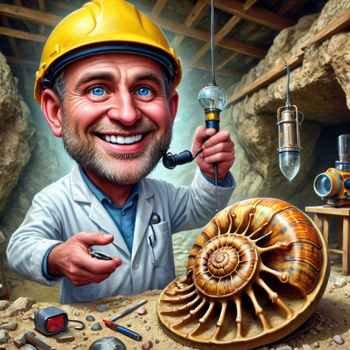 Стилизованный ИИ-портрет геолога в экспедиции