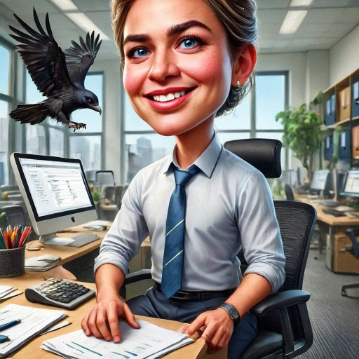 Художественный портрет работника музея в классическом стиле