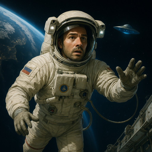 Серия шаржей на тему Дня космонавтики, стилизованные под разные эпохи