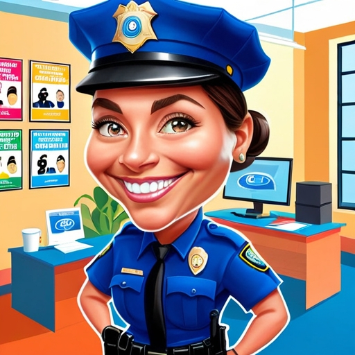 Оформленный шарж-подарок женщине на День смеха